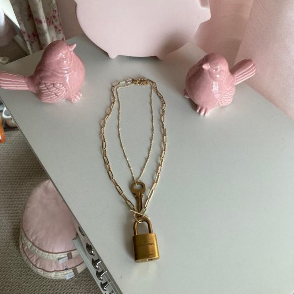 Louis Vuitton #305 lock and key necklaces - Picture 1 of 3